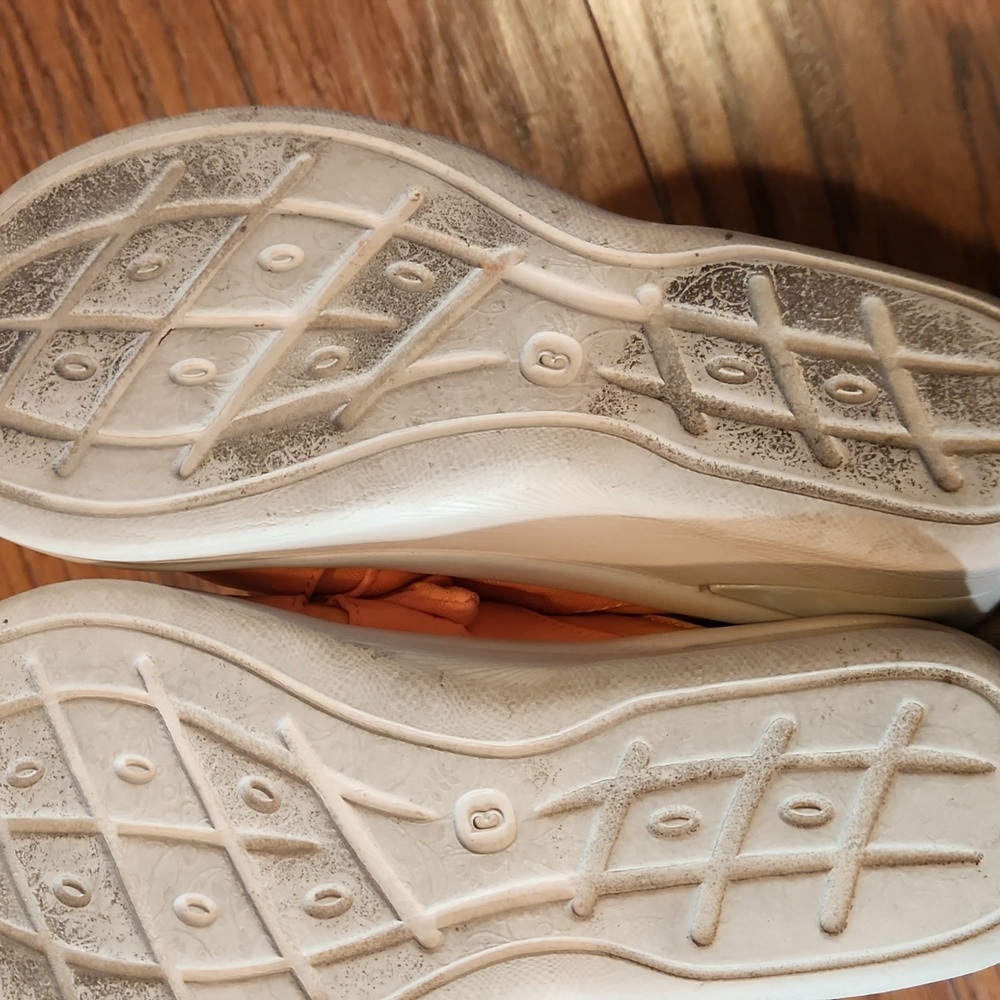 BZees LifeStride Smile Orange Wedge Slide Sandals - Picture 7 of 8